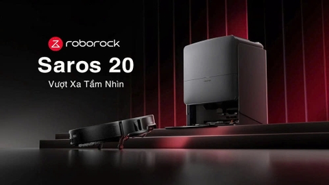 Robot hút bụi Roborock Saros 20 - Siêu mỏng 7.98cm, Lực hút 35.000Pa