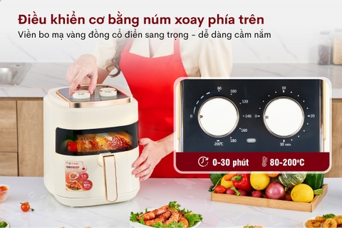 Nồi chiên không dầu Fujihome A5GW 5,5 lít 1600W | Hàng chính hãng