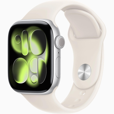 Apple Watch Series 11 GPS 46mm Silver – Vỏ Nhôm, Dây Sport Band Fog (M/L)