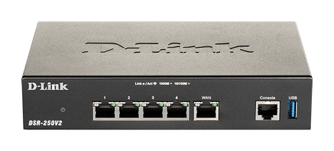 D-Link DSR-250V2 – Router VPN Unified Services Gigabit 5 cổng