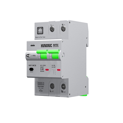 Aptomat Wifi do năng luợng Hunonic Notec