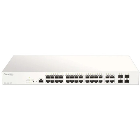 SWITCH D-LINK DBS-2000-28P – 28 CỔNG GIGABIT POE QUẢN LÝ CLOUD NUCLIAS