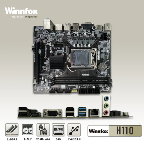 WINNFOX-H110-DDR3 – Mainboard Intel H110 hỗ trợ RAM DDR3