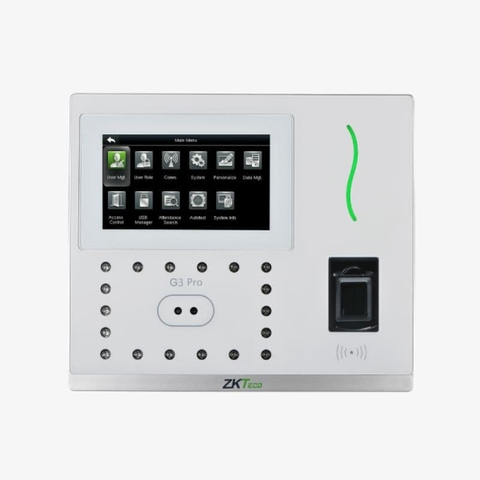 G3 Pro là thiết bị chấm công và kiểm soát ra vào đa sinh trắc học cao cấp của ZKTeco