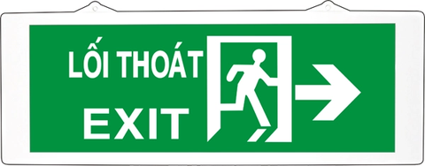 Đèn Exit Thoát Hiểm 1 Mặt & 2 Mặt - Biển Chỉ Dẫn Lối Thoát Nạn Chuẩn PCCC