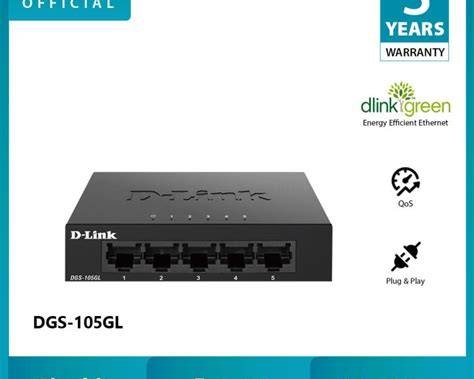 D-Link DGS-105GL – Switch 5 Cổng Gigabit