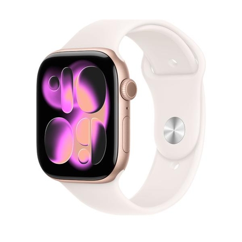 Apple Watch Series 11 GPS 46mm Rose Gold – Vỏ Nhôm, Dây Sport Band Light Blush (S/M)