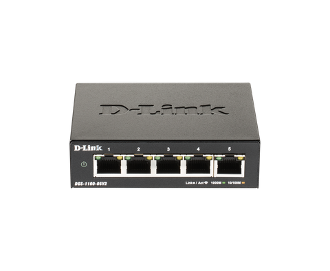 D-LINK DGS-1100-05V2 – SWITCH SMART MANAGED GIGABIT 5 CỔNG