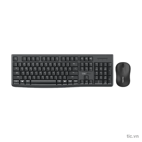 Bộ Bàn Phím Chuột Không Dây Dareu MK188G Đen - 2.4GHz Full-Size