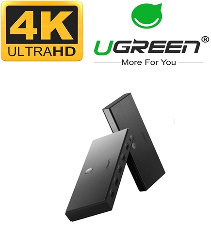 Bộ chia HDMI 2.0   1 ra 4 Ugreen 50708 hỗ trợ 4K2K@60Hz cao cấp | Hàng chính hãng