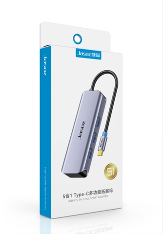 Bộ Chuyển Đổi USB-C 5 Trong 1 HDMI 4K