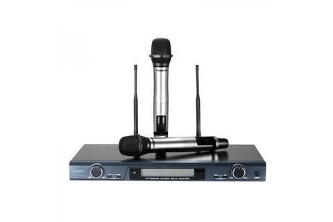 Bộ micro không dây cầm tay UHF kênh kép X5 | Hàng chính hãng