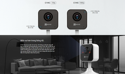Camera Ezviz WiFi 2MP C1HC | Hàng chính hãng