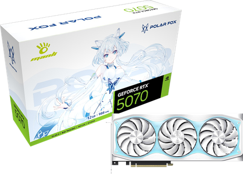Card đồ họa Manli Polar Fox GeForce RTX 5070 OC 12GB GDDR7 M-N507PO/D712G-M3652