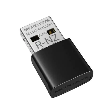 USB Adapter WiFi MERCUSYS MA20NB, MA20N AC650, tích hợp Bluetooth 5.0, Windows tự nhận driver