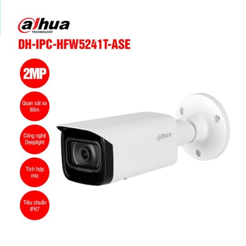 Camera IP 2MP DAHUA DH-IPC-HFW5241T-ASE | Hàng chính hãng