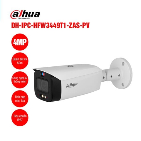 Camera IP 4MP DAHUA DH-IPC-HFW3449T1-ZAS-PV | Hàng chính hãng
