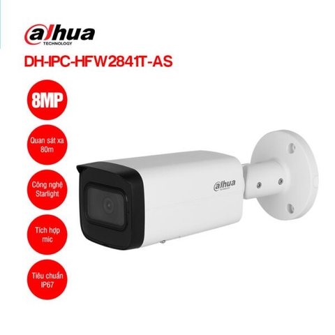 Camera IP 8MP DAHUA DH-IPC-HFW2841T-AS | Hàng chính hãng