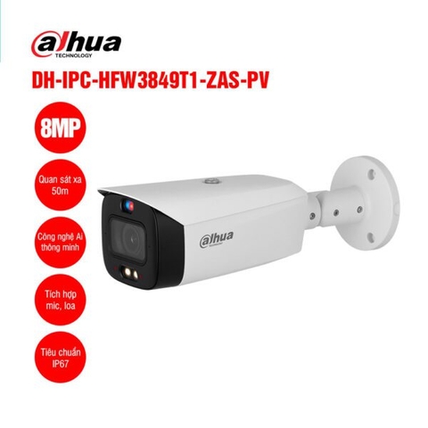 Camera IP 8MP DAHUA DH-IPC-HFW3849T1-ZAS-PV | Hàng chính hãng