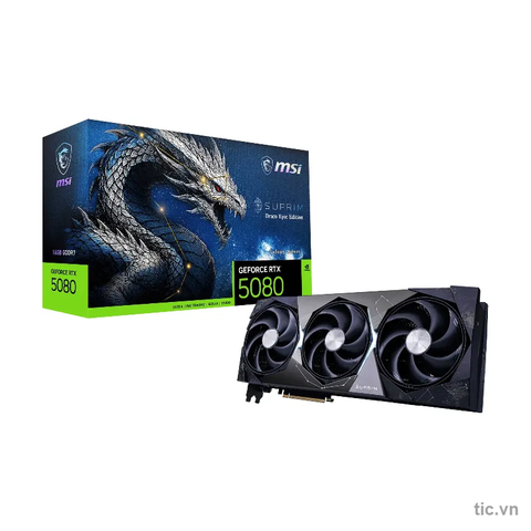 Card màn hình MSI GeForce RTX 5080 16G SUPRIM DRACO EPIC EDITION Chính Hãng