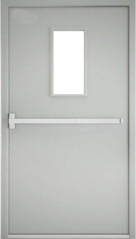 Cửa Chống Cháy 1 Cánh Có Ô Kính