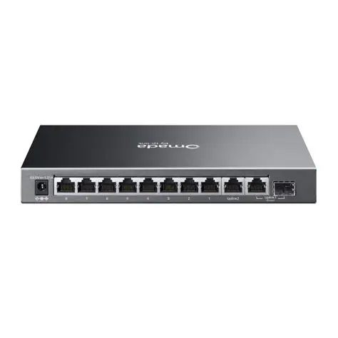 Switch TP-Link ES210GMP (Gigabit (1000Mbps)/ 10 Cổng/ 1 SFP/ 8 cổng PoE/ Vỏ kim loại)