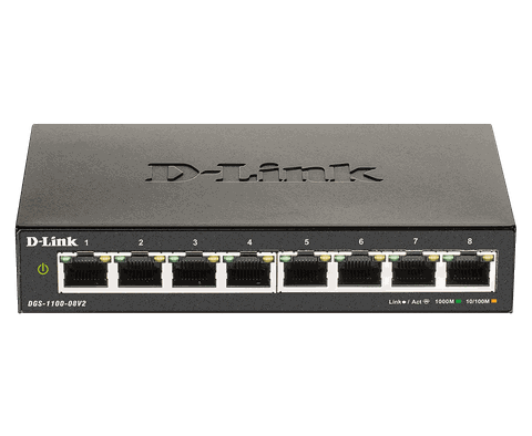 D-LINK DGS-1100-08V2 – SWITCH SMART MANAGED GIGABIT 8 CỔNG