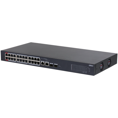 Switch PoE Cloud 26 port với 24 port PoE Dahua DH-CS4226-24ET-240 | Hàng chính hãng