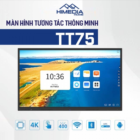 HIMEDIA HOME TT75 – Màn hình tương tác thông minh 75 inch cho hội họp và giáo dục