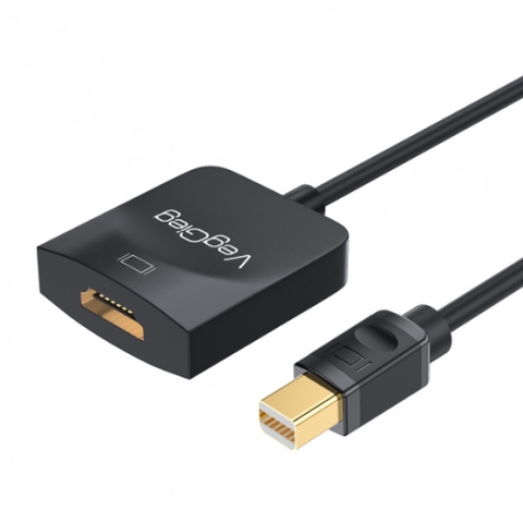 Cáp chuyển HDMI sang VGA VegGieg V-Z902 – Hỗ trợ Full HD 1080P, Audio 3.5mm