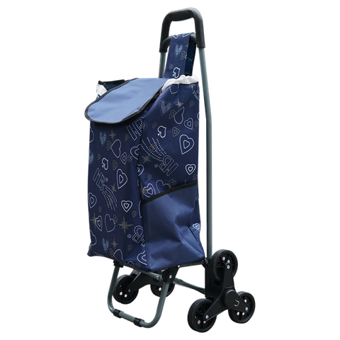 Xe kéo đi chợ leo cầu thang kèm túi tiện lơi FUJIHOME ST-30D6