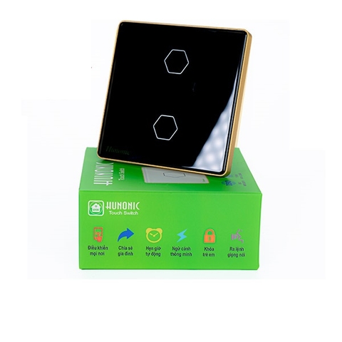 Công tác cảm ứng WiFi Hunonic 2 Nùt, HV