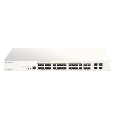 SWITCH D-LINK DBS-2000-28MP – 28 CỔNG GIGABIT POE+ QUẢN LÝ CLOUD NUCLIAS