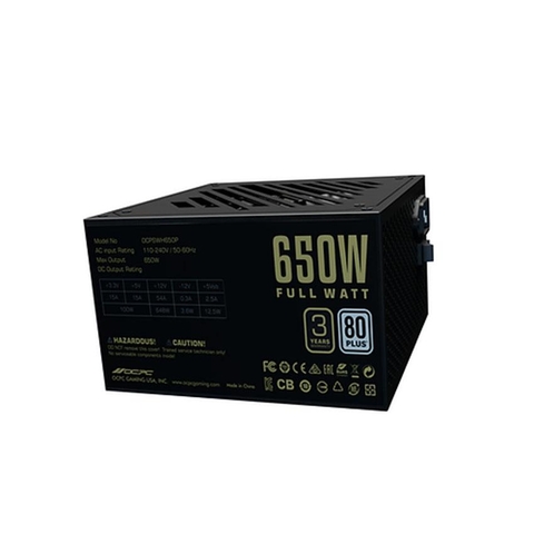 Nguồn máy tính OCPC ENERGIA BZ650 BRONZE 80+, công suất 650W [BH 60T]
