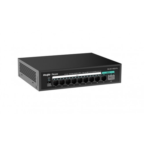 RG-ES110GS-P-L – Switch PoE Gigabit hiệu suất cao, tích hợp uplink quang linh hoạt
