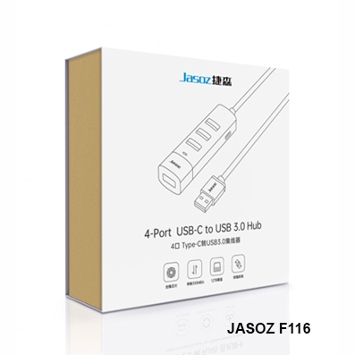 Bộ chia Hub USB 3.0 ra 4 cổng USB 3.0 màu đen Jasoz