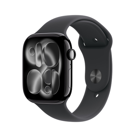 Apple Watch Series 11 Cellular 42mm Jet Black – Vỏ Nhôm, Dây Sport Band Black (M/L)