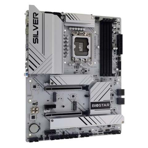 Bo mạch chủ BIOSTAR Z890A-SILVER (Intel Z890, Socket 1851, Wifi 7 & 6E, 4xDDR5, ATX). [BH36T]