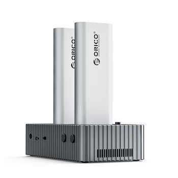 Đế Ổ Cứng SSD ORICO IT28N-C-EU-GY-BP: Đỉnh Cao Sao Lưu 2 Khe M.2 NVMe Siêu Tốc