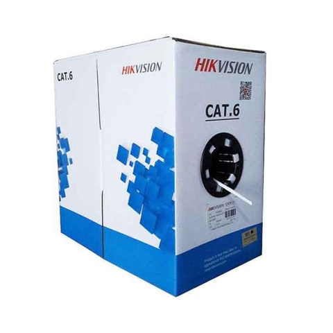 Dây cáp mạng chuyên dụng CAT6 Hikvision DS-1LN6-UE-W 8 Lõi đồng nguyên chất 99.95% | Hàng chính hãng