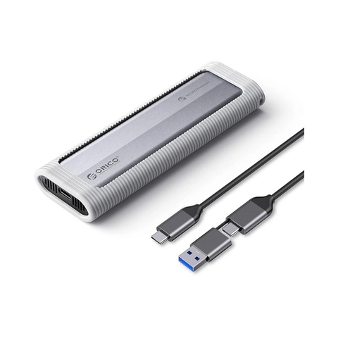 Hộp ổ cứng SSD ORICO M.2 Dual NVME+SATA TypeC - Tốc độ 10Gbps. - AXM2S-G2-V1-GY-BP | Hàng chính hãng