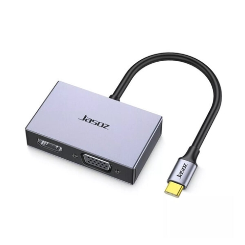 Bộ Chuyển Đổi Jasoz T-H105: USB Type-C Sang HDMI & VGA