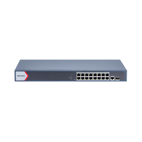 Switch mạng thông minh 16 cổng PoE Gigabit DS-3E1518P-EI(O-STD)V2 | Hàng chính hãng