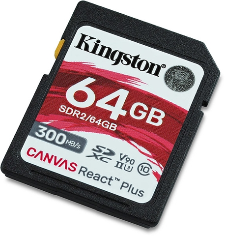 Kingston Canvas React Plus SDHC 64GB (SDR2/64GB) | Hàng chính hãng