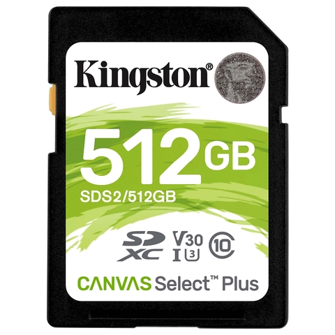 Kingston Canvas Select Plus SDXC 512 GB (SDS2/512GB) | Hàng chính hãng