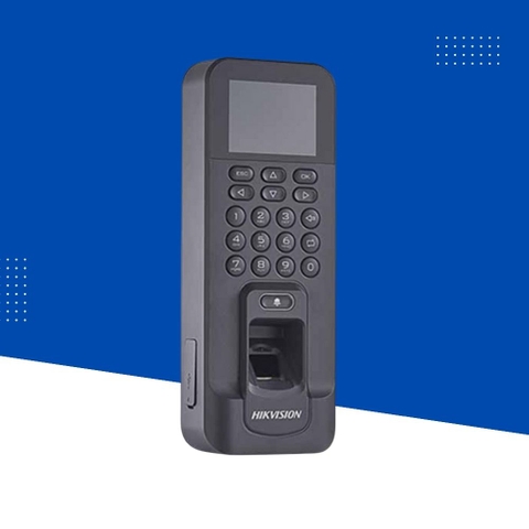 Máy chấm công, kiểm soát cửa bằng dấu vân tay. Model: DS-K1T804BF. NSX: HIKVision. Mới 100% | Hàng chính hãng