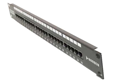 Patch Panel Cat6 Norden 121-01P18124B 24 Cổng UTP Có Cửa Sập