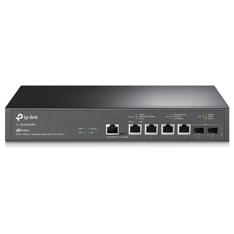 4-Port 10GE L2+ Managed Switch TP-LINK TL-SX3206HPP | Hàng chính hãng