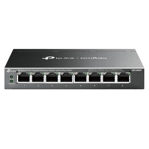 Omada 8-Port GE Unmanaged Switch TP-LINK DS108GP | Hàng chính hãng