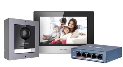 Bộ kit chuông hinh IP DS-KIS604-S(C) | Hàng chính hãng